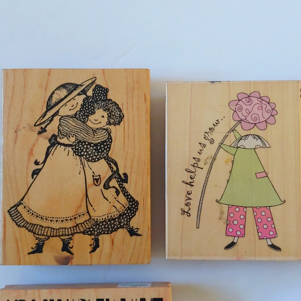 Mixed Lot of 7 Rubber Stamps for Crafting - Picture 2 of 11